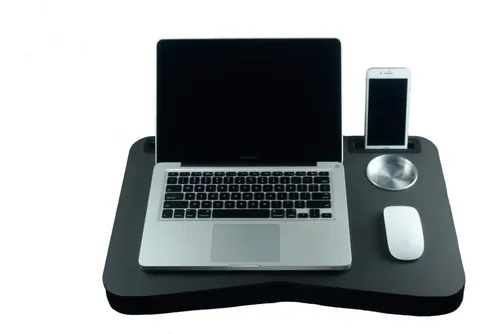 Mesa De Colo Para Laptop, Celular Tablet E Copo Base Espuma - miniatura 5
