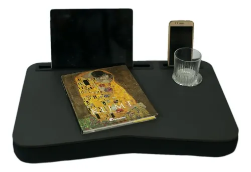 Mesa De Colo Para Laptop, Celular Tablet E Copo Base Espuma - miniatura 9