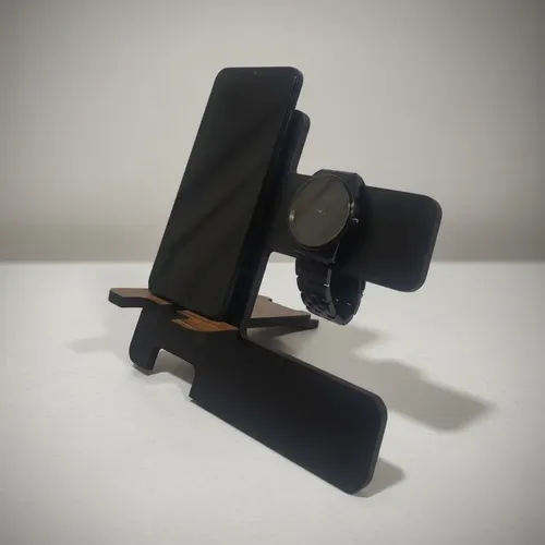 Suporte Celular Mesa Com Apoio P Relógios Multifunção - miniatura 2