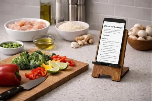 Suporte Celular Smartphone Mesa Padrão Freijó Com Passa Cabo - miniatura 7