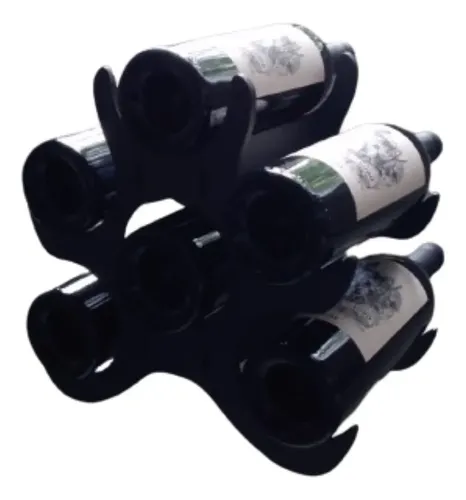 Adega Para Vinhos 6 Garrafas. Suporte Para Bancada Ou Mesa - miniatura 4
