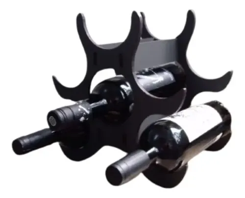 Adega Para Vinhos 6 Garrafas. Suporte Para Bancada Ou Mesa - miniatura 5