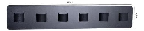 Suporte Para Óculos Com Presilhas Em Couro. Parede Casa Esc - miniatura 8