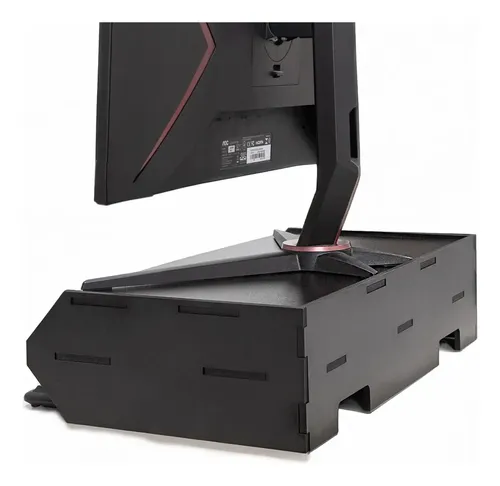 Suporte Monitor Elevado 2 Compartimentos Organizador 50cm - miniatura 4