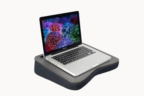 Suporte para Notebook Mesa de Colo Base em Almofada de Espuma com Slot para Celular Tablet e Objetos - miniatura 2