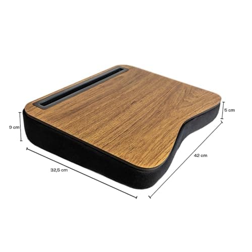 Suporte para Notebook Mesa de Colo Base em Almofada de Espuma com Slot para Celular Tablet e Objetos - miniatura 7