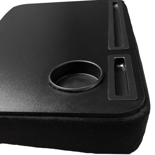 Suporte para Notebook Mesa de Colo com Porta Copos Canaletas para Celular e Tablet. Base em Espuma com Angulo de Inclinação. - miniatura 6