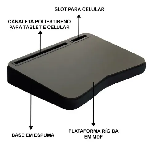 Suporte Para Notebook, Tablet E Celular. Base Em Espuma. - miniatura 3