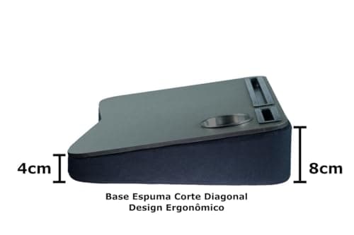 Mesa Portatil Notebook Suporte Cama Sofa Estudo. Base Espuma - miniatura 6