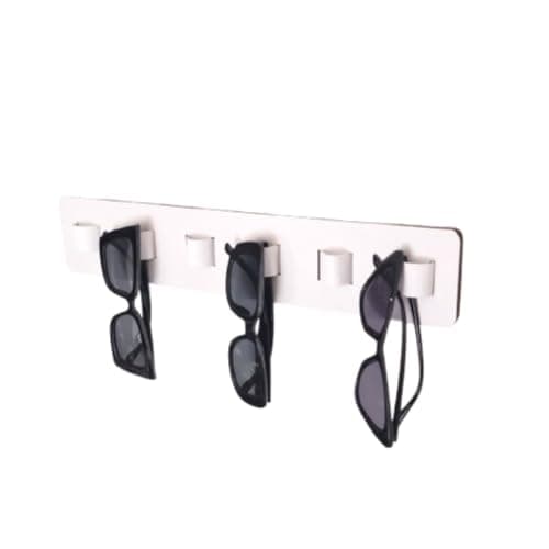 Suporte para Óculos Parede com Presilhas em Couro: Elegância e Organização em um Único Produto! - miniatura 2
