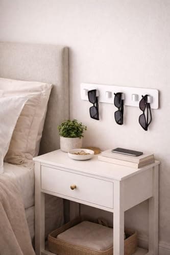 Suporte para Óculos Parede com Presilhas em Couro: Elegância e Organização em um Único Produto! - miniatura 6