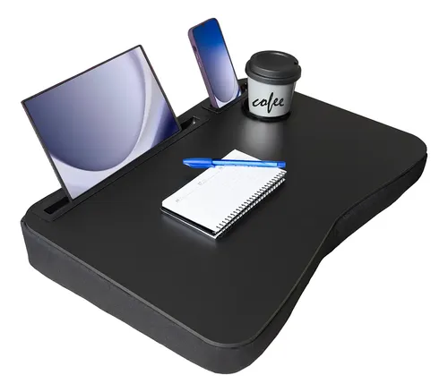 Suporte Notebook Mesa De Colo C/ Porta Copos. Base Inclinada - miniatura 5