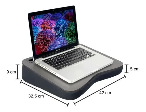 Suporte Para Notebook E Celular. Mesa De Colo Base Em Espuma - miniatura 5