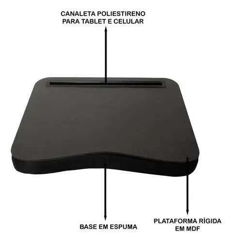 Suporte Para Notebook E Celular. Mesa De Colo Base Em Espuma - miniatura 7