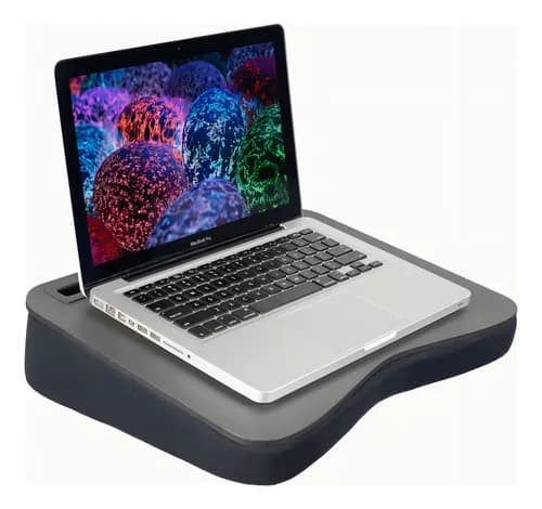 Suporte Para Notebook E Celular. Mesa De Colo Base Em Espuma - miniatura 9