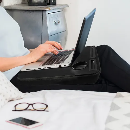 Mesa Portatil Notebook Suporte Cama Sofa Estudo. Base Espuma - miniatura 6