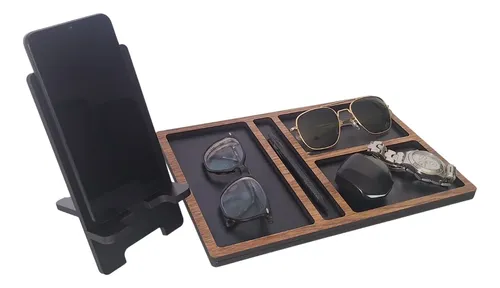 Suporte Para Celular Mesa Com Organizador. Casa Escritorio. - miniatura 5