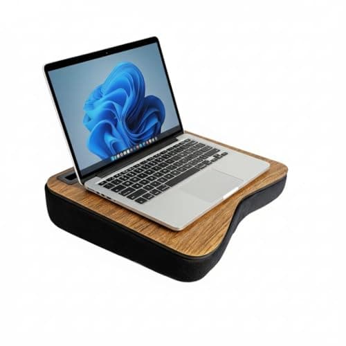 Suporte para Notebook Mesa de Colo Base em Almofada de Espuma com Slot para Celular Tablet e Objetos Suporte para Notebook Mesa de Colo Base em Almofada de Espuma com Slot para Celular Tablet e Objetos - Mesa de Colo IGLIZ