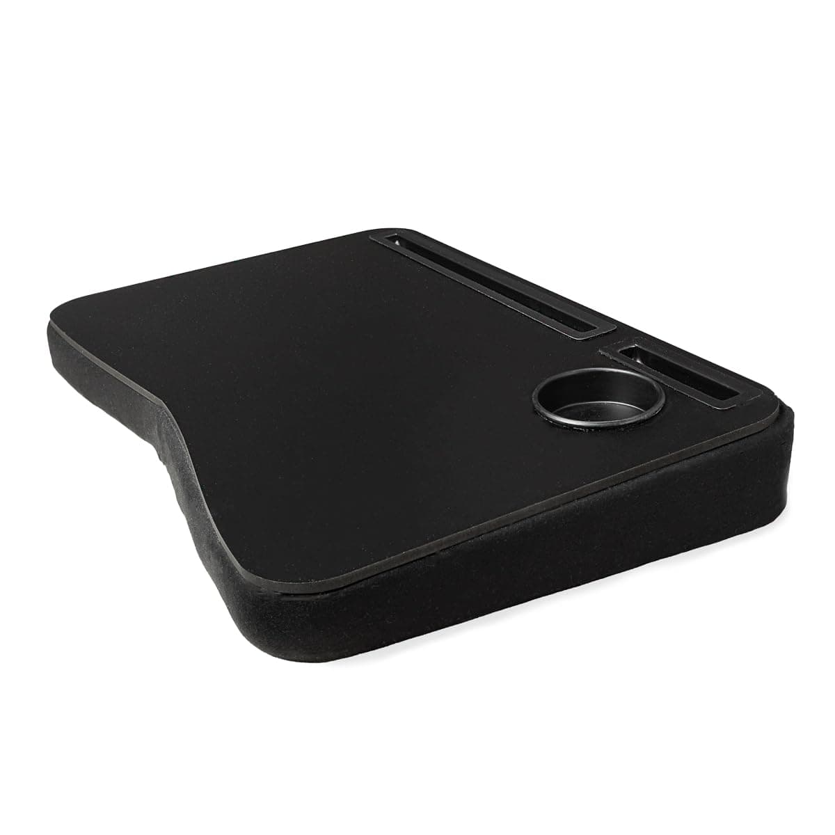 Suporte para Notebook Mesa de Colo com Porta Copos Canaletas para Celular e Tablet. Base em Espuma com Angulo de Inclinação. Suporte para Notebook Mesa de Colo com Porta Copos Canaletas para Celular e Tablet. Base em Espuma com Angulo de Inclinação. - Mesa de Colo IGLIZ